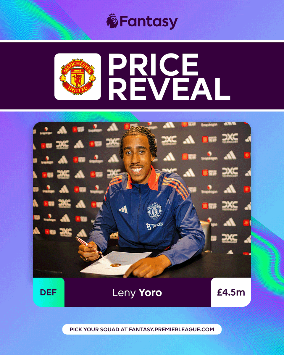 An #FPL bargain 👀

🇫🇷 <a href="/Leny_Yoro/">Leny Yoro</a> 

#MUFC || <a href="/OfficialFPL/">Fantasy Premier League</a>
