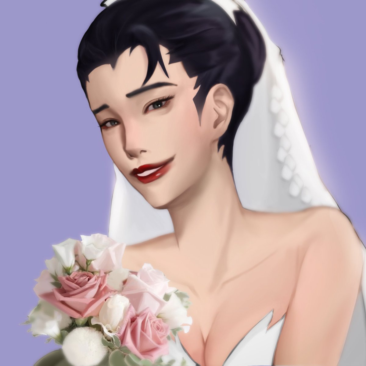 #콕카스_리즈시절_합작

오버워치 위도우메이커가 세뇌당하기 전을 그려봤습니다.