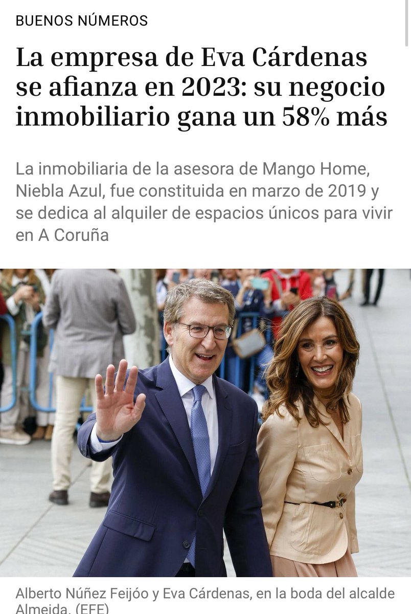 crispmarcote's tweet image. A esta sí que le va bien en los negocios.