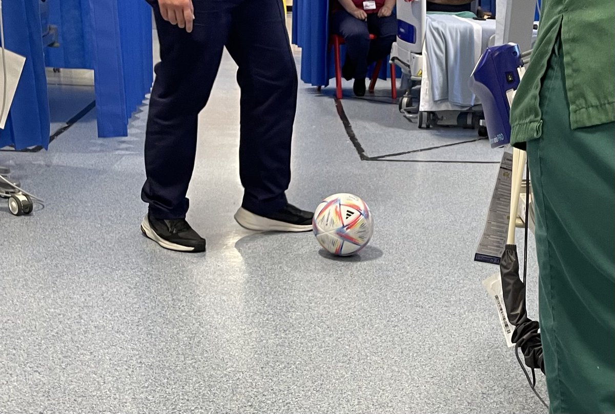 Renal HPB Therapy UHL (@team_renalhpb) on Twitter photo We are a bit late for the euro’s but who doesn’t love a bit of ward based football! Amazing engagement and fab to see our patients face light up! <a href="/AdamNol51280173/">Adam Nolan</a> was well and truly beaten 🤣 <a href="/uhltherapy/">uhltherapy</a> We are a bit late for the euro’s but who doesn’t love a bit of ward based football! Amazing engagement and fab to see our patients face light up! <a href="/AdamNol51280173/">Adam Nolan</a> was well and truly beaten 🤣 <a href="/uhltherapy/">uhltherapy</a>