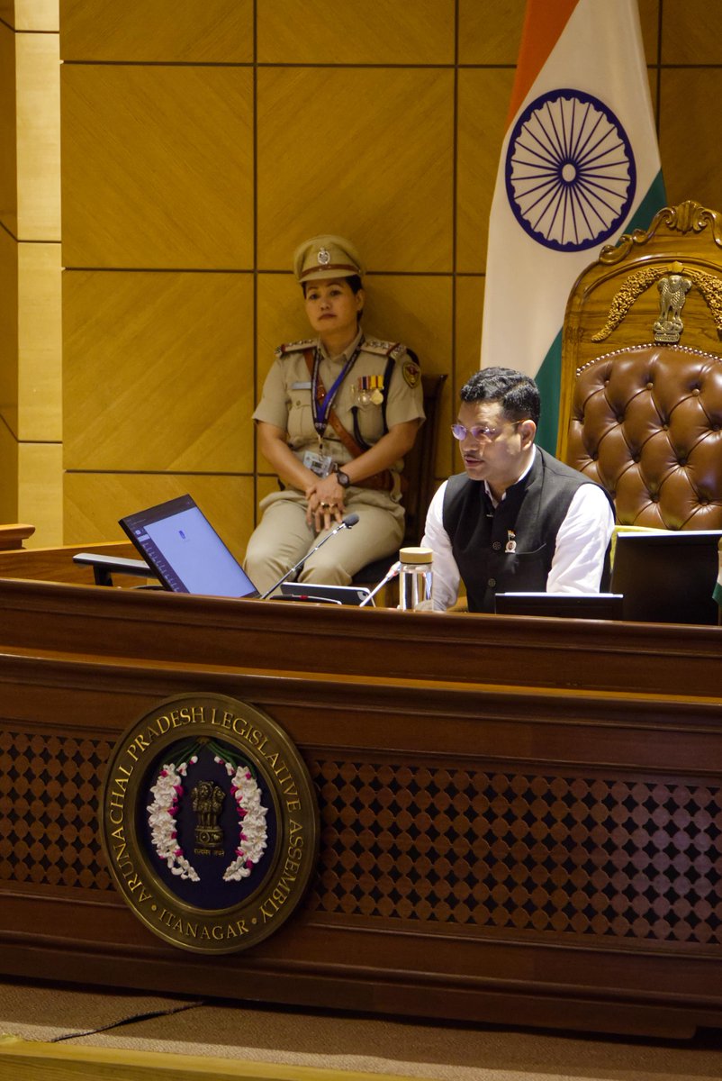 OjingBJP's tweet photo. Today marks the beginning of the second session of the 8th Legislative Assembly and the first day of our budget session. It is always an honour to be part of the Assembly where the future of our state is shaped. 

Proud to stand with Hon’ble Ministers led by HCM Shri @PemaKhanduBJP ji, HDCM Shri @ChownaMeinBJP ji and my dedicated HMLAs. Together, we strive for the progress and development of Arunachal Pradesh.

#ArunachalBudget