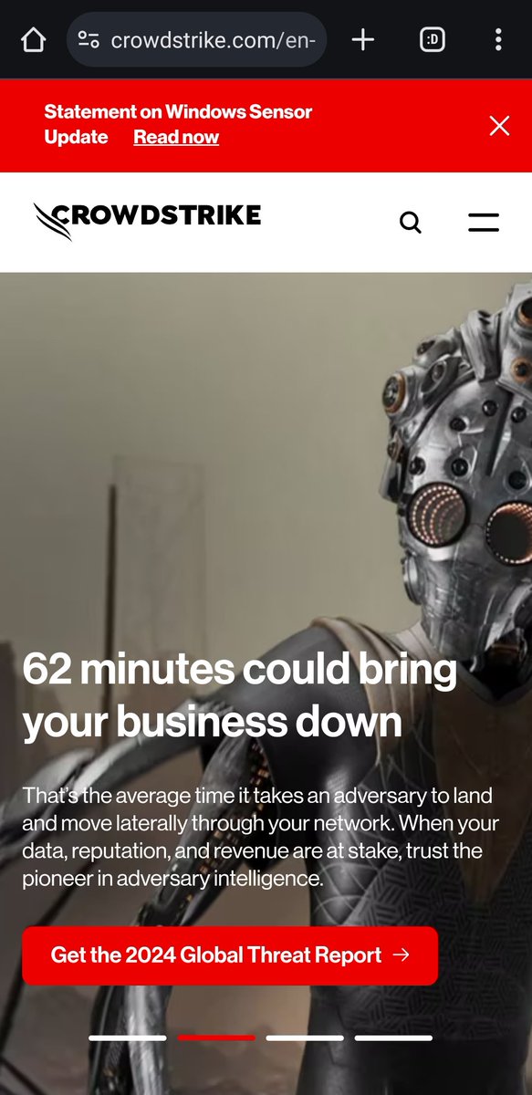 BadGifter's tweet photo. 62 mins or letting them on your system = takedown. #Crowdstrike #Microsoft #flightsgrounded #banksoffline https://t.co/QBKL0tnAIK