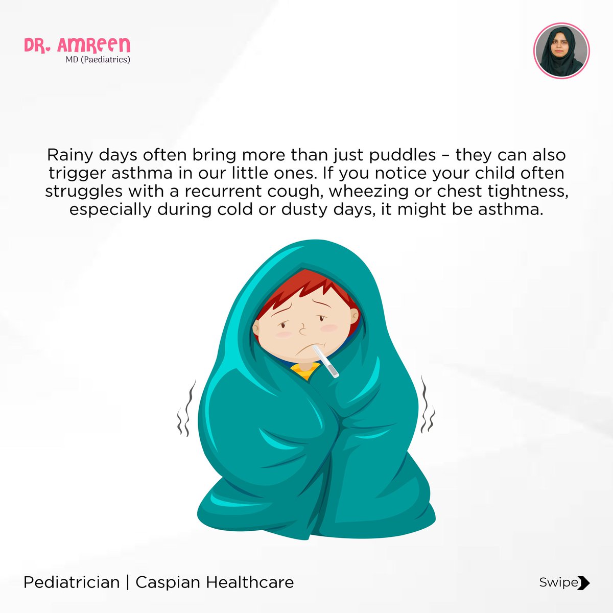 YourDrAmreen's tweet photo. Is your child often troubled by a cough or wheezing, especially during rainy or cold seasons? It might be asthma.

This post guides you through understanding the common triggers and signs of asthma and how to effectively manage them for a happier, healthier childhood. https://t.co/J3WsEVcHn2