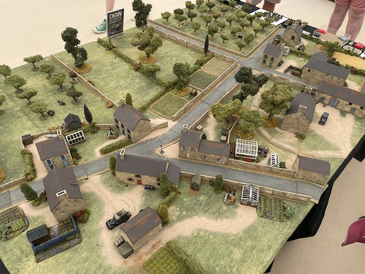 AdeDeacon's tweet image. “Corridor of Death” underway at @WeHaveWaysPod 21st Panzer Attacking 12 Battalion Parachute troops at Bas de Ranville on 6/6/44 #wargaming #ChainofCommand