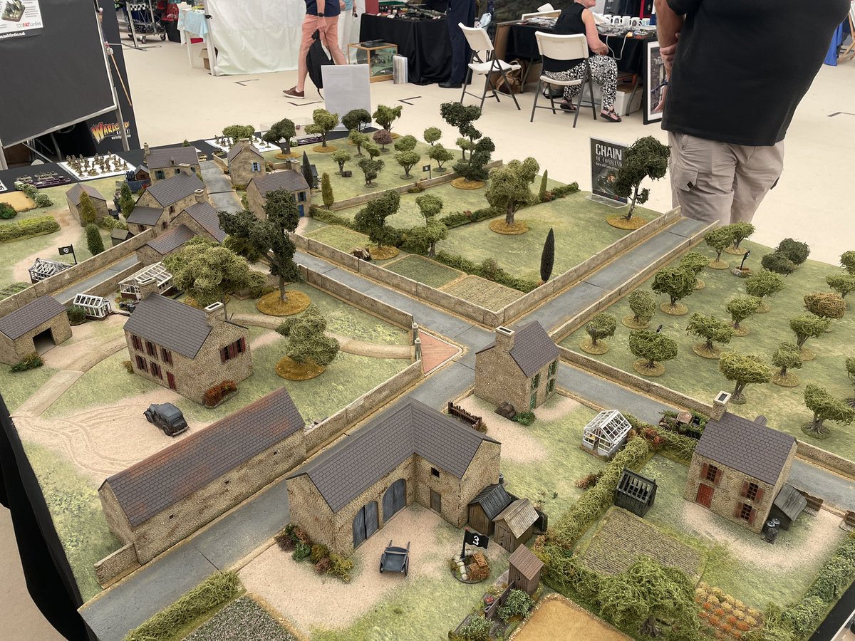 AdeDeacon's tweet image. “Corridor of Death” underway at @WeHaveWaysPod 21st Panzer Attacking 12 Battalion Parachute troops at Bas de Ranville on 6/6/44 #wargaming #ChainofCommand