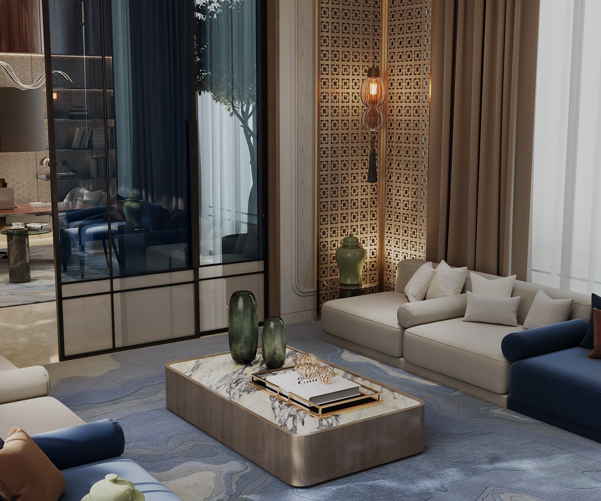 group_imaker's tweet photo. "Blue is the only color which maintains its own character in all its tones... it will always stay blue." - Pablo Picasso

#InteriorDesign #LuxuryLiving #BlueElegance #SophisticatedSpaces #ContemporaryDesign #iMaker #FormalLivingSpaces https://t.co/wvlWMFNUQG