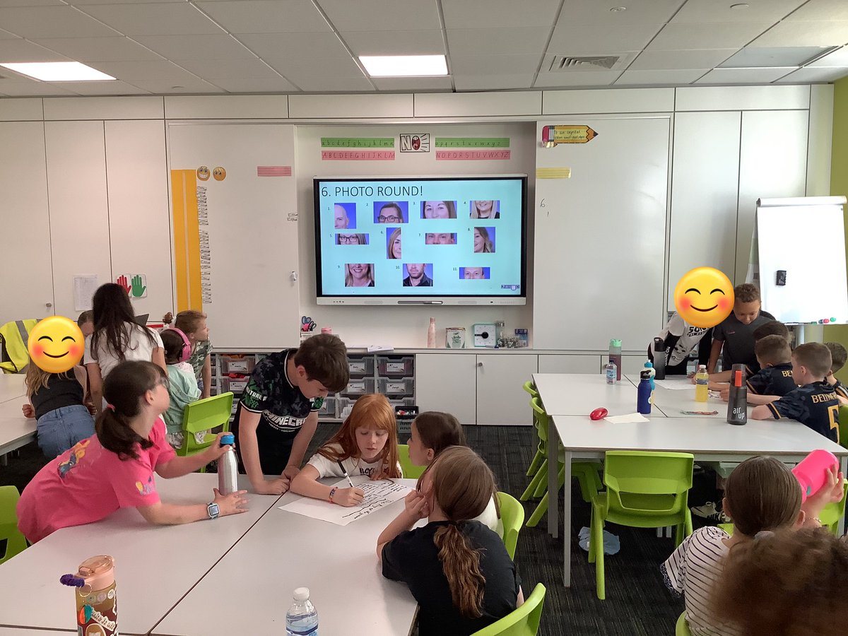westheathprim's tweet photo. #WHPSClass9 ended the year with a quiz all about year 4! They even had a photo round of guess the teacher. We had a draw so it had to go to a bonus question! https://t.co/UoT0zoIyrX