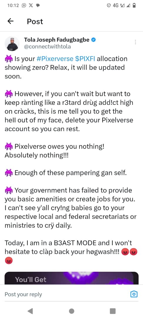 Rejoice_ng's tweet image. @adaora_crypto 
@Crypto4bailout 
@connectwithtola 
@marjidofficial 

You don&apos;t know where the anger came from you people left us outside on #pixelfest day 

When you know you didn&apos;t booked the Hall for full day you should have tell us to leave before 9pm .