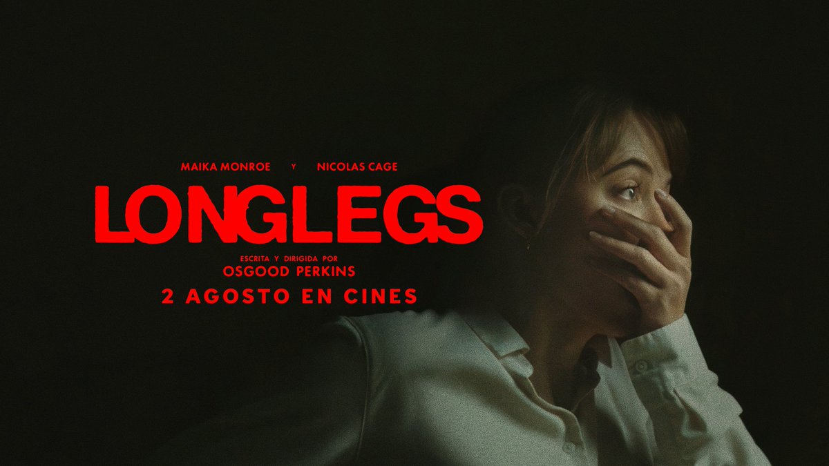 terrorMolins's tweet photo. Sudor frío y mucho mucho miedo, así se te quedará el cuerpo al ver la nueva película protagonizada por Maika Monroe y Nicolas Cage “Longlegs”

¡Sorteamos 3 entradas dobles junto a @deaplaneta! Visita el post en IG y participa.

#longlegs #terromolins #terror #cinedeterror https://t.co/y2NZzXggKE