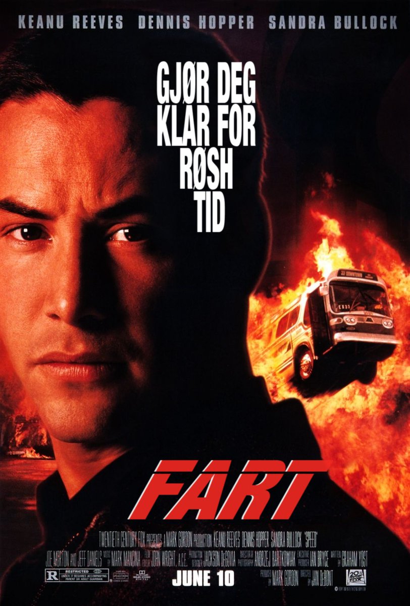 FilmMomatic's tweet photo. #NowWatching FART (aka SPEED) #JanDeBont #KeanuReeves #SandraBullock #DennisHopper @Jeff_Daniels @JOEtheMORTON #AIanRuck #CarlosCarrasco #GlennPlummer #RichardLineback #BethGrant #HawthorneJames @Richard_Schiff #JohnCapodice https://t.co/5CBZCpHojF