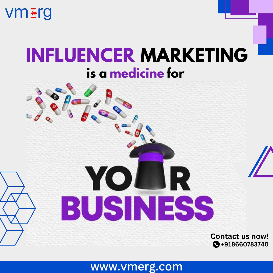 vmerg_'s tweet photo. "Boost your brand's health with Influencer Marketing – the remedy for business success!"

#vmerg #Influencer https://t.co/xYksibhYUH