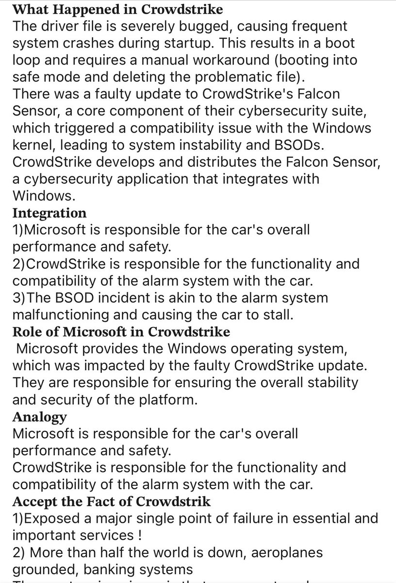 #Crowdstrike #microsoft