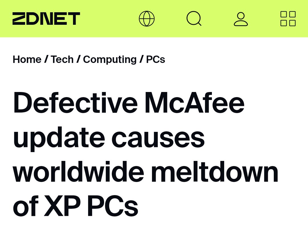 cybersmithIO's tweet photo. Remember that time when a cybersecurity firm took down the world?

https://t.co/nywthmoOzQ https://t.co/mtI8CKi1jj