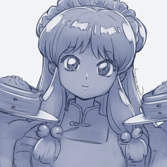 ちょくちょく描いてたらんま1/2イラスト。らんまはいつか仕上げる!