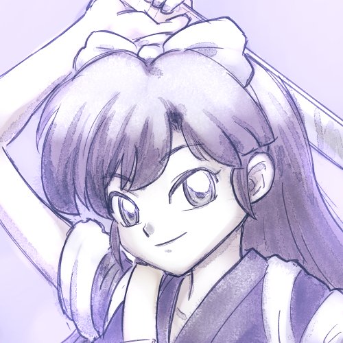 女らんま 「ちょくちょく描いてたらんま1/2イラスト。らんまはいつか仕上げる!」|くろねこのイラスト