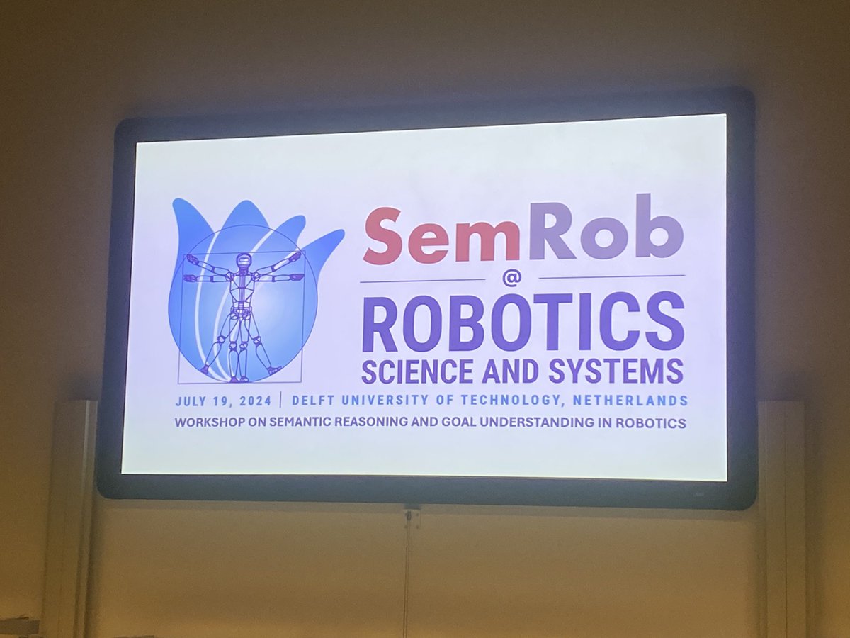 The #SemRob workshop at #RSS2024 is starting in Lecture hall D! Looking forward to an interesting afternoon about #semantic reasoning and #understanding. I’ll show some teasers of recent work from <a href="/QUTRobotics/">QUTRobotics</a> and <a href="/TheAIML/">Australian Institute for Machine Learning</a> with <a href="/krshnrana/">Krishan Rana</a> <a href="/jadachakra/">Jad Abou-Chakra</a> <a href="/DimityMiller/">Dimity Miller</a> <a href="/feras_dayoub/">Feras Dayoub</a>