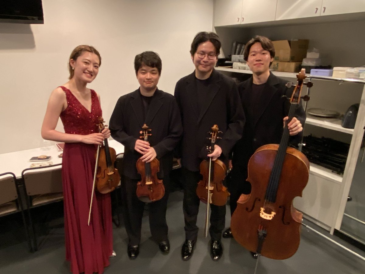 regulus_quartet's tweet photo. 昨日はハクジュホールにてリクライニングコンサートでした🌹
お越しくださった皆様ありがとうございました。
配信も出るようですのでまたお知らせいたします📻⚡

次回は11月17日、大倉山ジョイフルコンサートに出演いたします！ https://t.co/u8ZQV6zlWO