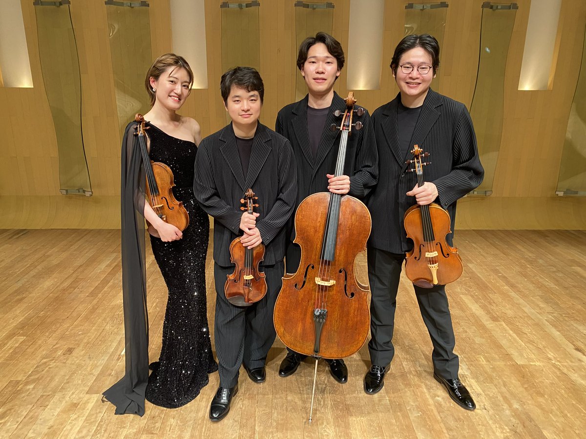 regulus_quartet's tweet photo. 昨日はハクジュホールにてリクライニングコンサートでした🌹
お越しくださった皆様ありがとうございました。
配信も出るようですのでまたお知らせいたします📻⚡

次回は11月17日、大倉山ジョイフルコンサートに出演いたします！ https://t.co/u8ZQV6zlWO
