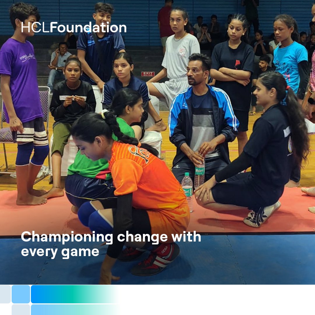 HCL_Foundation's tweet photo. HCLFoundation's special initiative, Sports for Change (SFC), is breaking barriers of poverty, class, caste, and physical abilities. SFC offers underserved children and youth the opportunity to realize their full potential. By bringing together many players, SFC builds an ecosystem where social norms are challenged, grassroots talent is nurtured, and aspirations are fulfilled.

We're excited to announce that the National Finals of the 6th Edition of SFC which will take place from 23rd to 25th July in Chennai. Together let's celebrate these inspiring young athletes!

#SportsForChange #SFCFinals #HCLFoundation #YouthEmpowerment #BreakingBarriers #KheloIndia