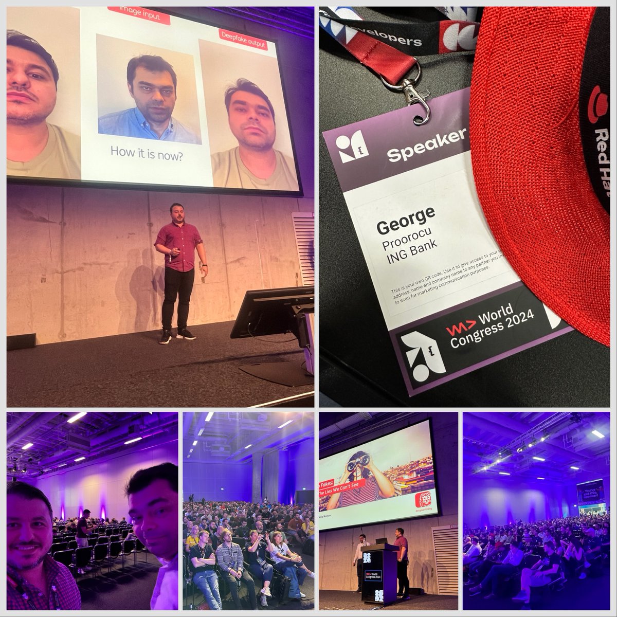 Aurel George Proorocu (@aurelproorocu) on Twitter photo We had a great time speaking at the "WeAreDevelopers World Congress" <a href="/WeAreDevs/">WeAreDevelopers</a>, the world's leading event for developers and tech decision-makers.
#WeAreDevs #WeAreDevelopers
Together with <a href="/mihai_roman/">Mihai Roman</a>, we presented to over 500 attendees, "Deep Fakes: The Lies We Canāt See." We had a great time speaking at the "WeAreDevelopers World Congress" <a href="/WeAreDevs/">WeAreDevelopers</a>, the world's leading event for developers and tech decision-makers.
#WeAreDevs #WeAreDevelopers
Together with <a href="/mihai_roman/">Mihai Roman</a>, we presented to over 500 attendees, "Deep Fakes: The Lies We Canāt See."