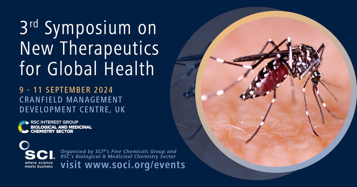 📢 Register Now! okt.to/3AsHj8

This meeting will focus on medicinal chemistry approaches to developing new medicines for diseases affecting global health. #NTGH24