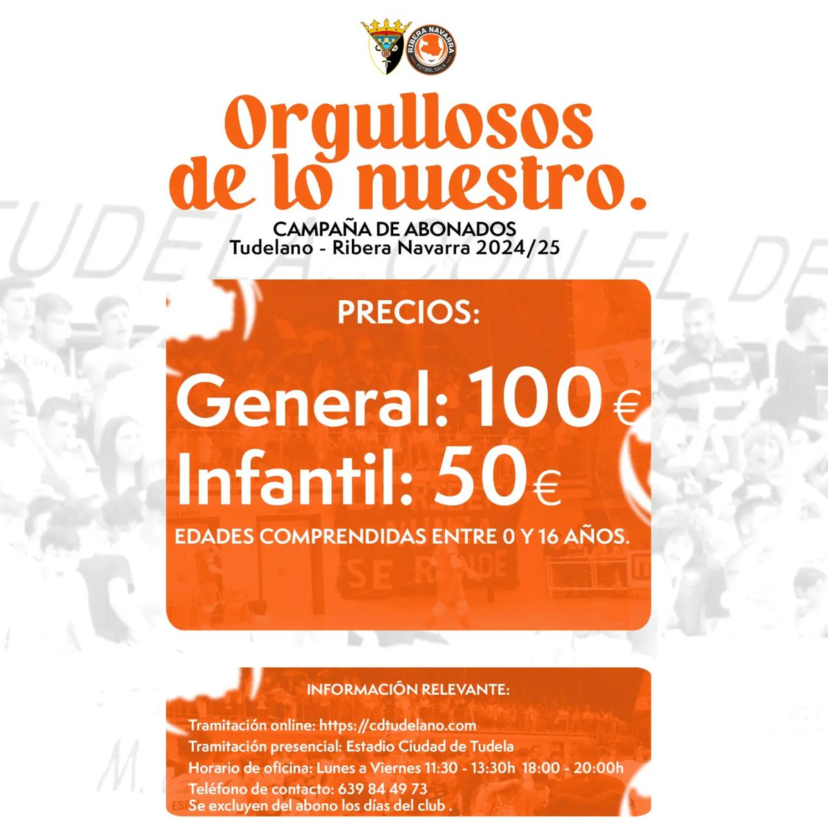 RiberaNavarraFS's tweet photo. ⚠️ 𝐀𝐕𝐈𝐒𝐎 𝐈𝐌𝐏𝐎𝐑𝐓𝐀𝐍𝐓𝐄 

🔛 Por la tarde abriremos las oficinas de 17:45 a 20:00.

🔜 Asimismo, debido a la gran afluencia de aficionados estaremos abiertos mañana sábado de 10:30 a 13:30.

#OrgullososDeLoNuestro🤍🖤 https://t.co/W6WfU9gW0y