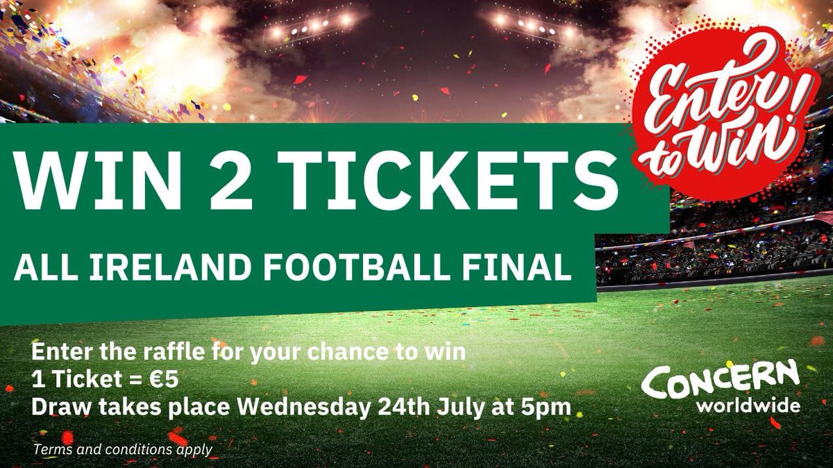 📣Calling all #GAA fans - especially #Armagh &amp; #Galway supporters! 

We've two Cusack Stand tickets for the #AllIreland Senior Football Final on 28th of July up for raffle.

Tickets are just €5 each, entry closes Wednesday 24th July.

Enter➡️bit.ly/3WqC7VI
