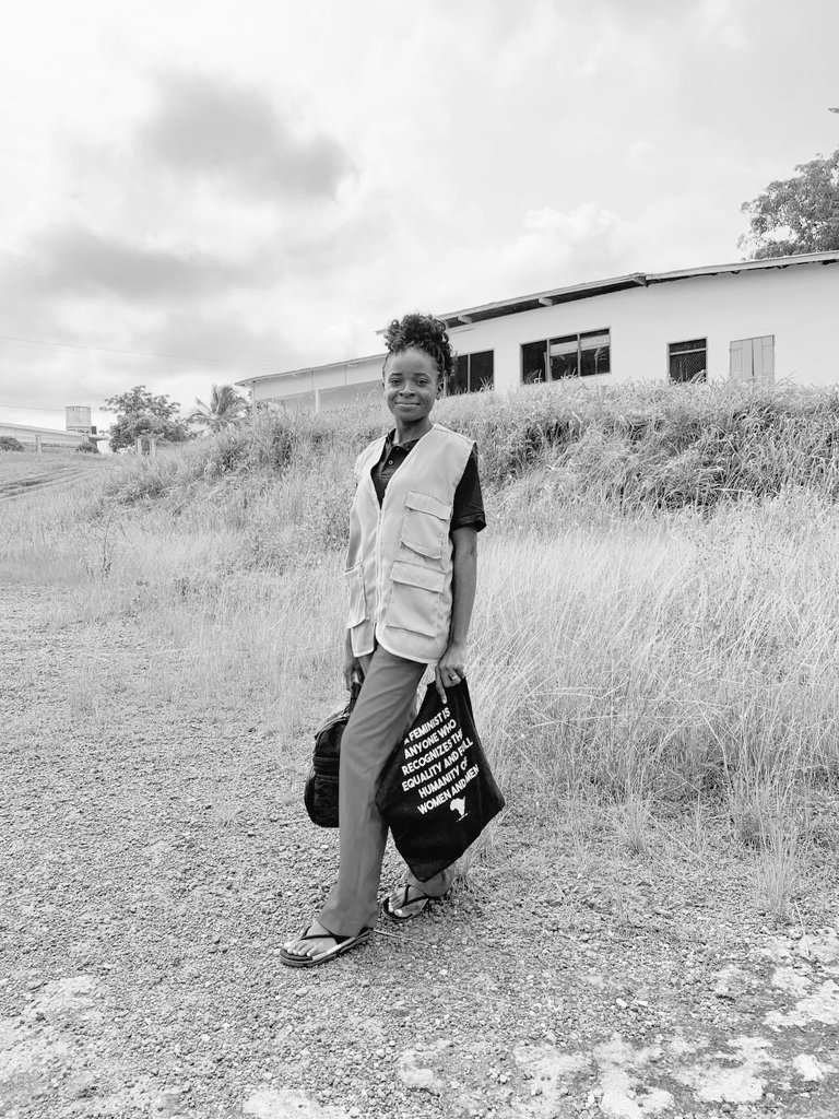 EmelineFonyuy's tweet photo. Sneak peak into my July. Just me, in-between Yaoundé and Bikok, a community in the Mefou and Akono division of the centre region, with the rest of the @LeapGirlAfrica team, implementing #UBL couples' curriculum; #individualpodcastlistening approach https://t.co/pfK30FKZ19