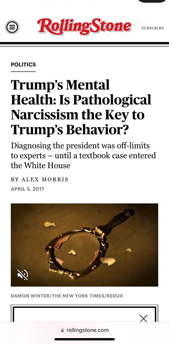 gtconway3d's tweet photo. Seems like eons ago, but late in 2017, as I was trying to figure out WTF was wrong with Trump, I read this terrific article by @AlexMorrisNY in @RollingStone.  

And finally Donald Trump started to make sense to me.

It’s a great read. 👉

https://t.co/5RPQL9xntA https://t.co/ayOJ4i7ZIw