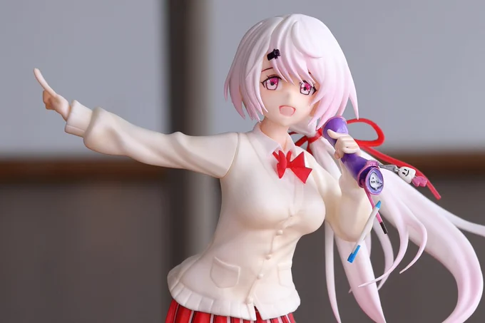 新作椎名さん追加画像です。ズームとバックショット、ボーナスパーツの右腕装着版。撮影は様にて。ボーナスパーツですがジャケットイラスト再現用のパーツになります。一緒に並べる方も制作予定です#WF2024S#しいなーと 