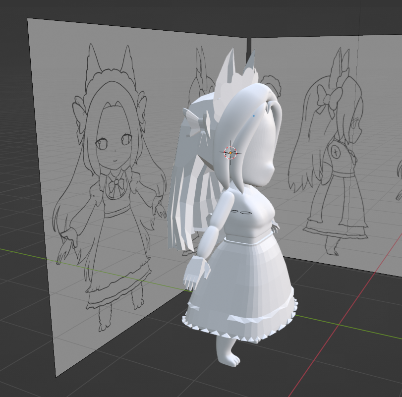 leaninel's tweet image. It's going smoothly
I only need to redo the back hair, finish the arms, work on the face and then coloring.
I should be finished with this in 2 or 3 days