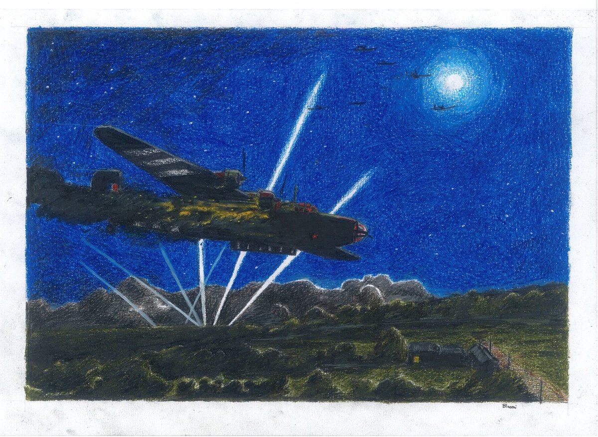 EmmanuelBlumst1's tweet photo. Le 10 juin 1944, le bombardier Halifax MZ 532 est abattu par la flak allemande en tentant de bombarder l'aérodrome de #laval . L'avion se crashe à Saint-Berthevin. Le pilote australien et les six membres d'équipage britanniques sont tués. https://t.co/FYuXlFw5OY