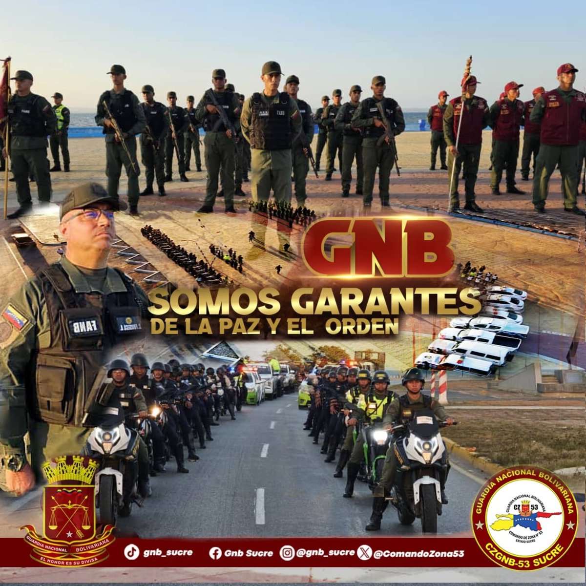 Buenos Días 🌞 Los centinelas de la Patria nos mantenemos firmes y leales en el cumplimiento del deber para garantizar paz, seguridad y bienestar a la población 🇻🇪