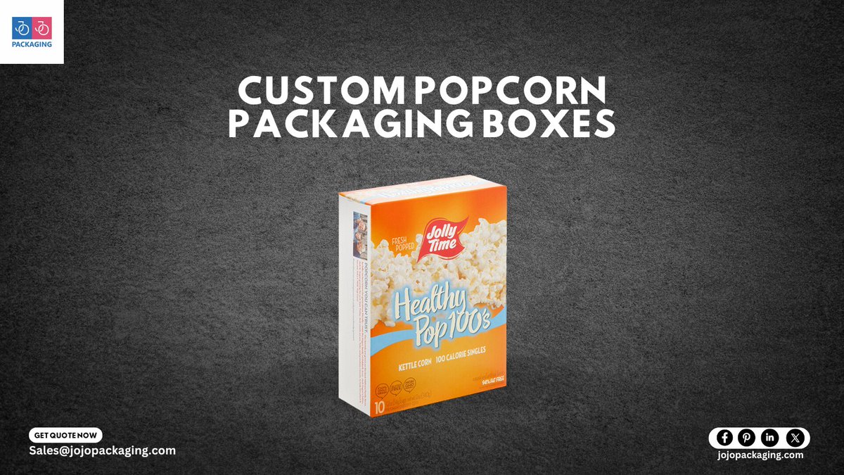 jojopackaging's tweet image. Upgrade your snack game with our premium Popcorn Boxes! Made from high-quality, food-safe materials to keep your popcorn fresh and crunchy. Perfect for movie nights, events, or just treating yourself. Secure closure &amp;amp; stylish design! #PopcornBoxes #SnackTime #MovieNight