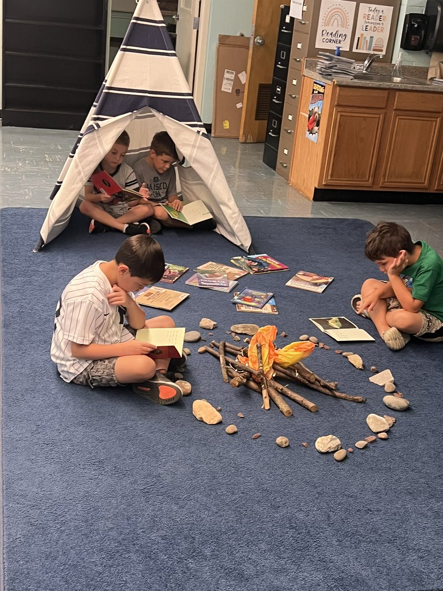Readers had fun this week at Camp READ-A-LOT in the reading room! 🏕️ 🔥 <a href="/csd_south/">SouthColonieCSD</a> <a href="/OwlsVeeder/">Nora Sullivan</a>