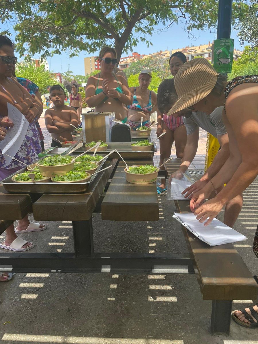 medioambienteZ's tweet photo. ¡Degustación de ensalada de verano con productos de temporada y ecológicos de la Huerta de Zaragoza en CDM La Granja! Dentro del proyecto "Enraizando políticas alimentarias en #Zaragoza" de @medioambienteZ con @CERAI_Aragon y @mensacivica 

Receta > https://t.co/V49ZpDAAV1 https://t.co/lYE2OPG25c