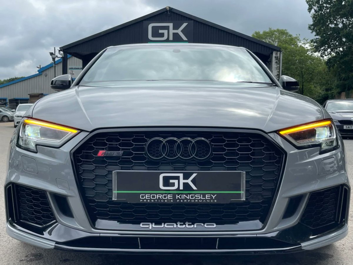 Immaculately presented modified Facelift #Audi RS3 in Nardo Grey - a must-see! 🤩

Price: £37,695

Read here: shorturl.at/WdnWa 

#CarFinance &amp; #PartEx* 

#audirs3 #modifiedaudi #faceliftrs3 #georgekingsley #essexcars #highperformance #luxurycars #carenthusiast #audilovers