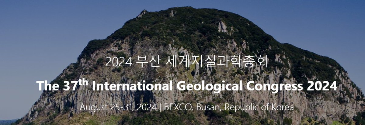 🌍 Exciting News! The 37th International Geological Congress (IGC) 2024 is happening in Busan, Korea.

📅 Register before next friday to secure your spot!

🔗 Learn more: igc2024korea.org

#IGC2024 #Geology #Research #Conference