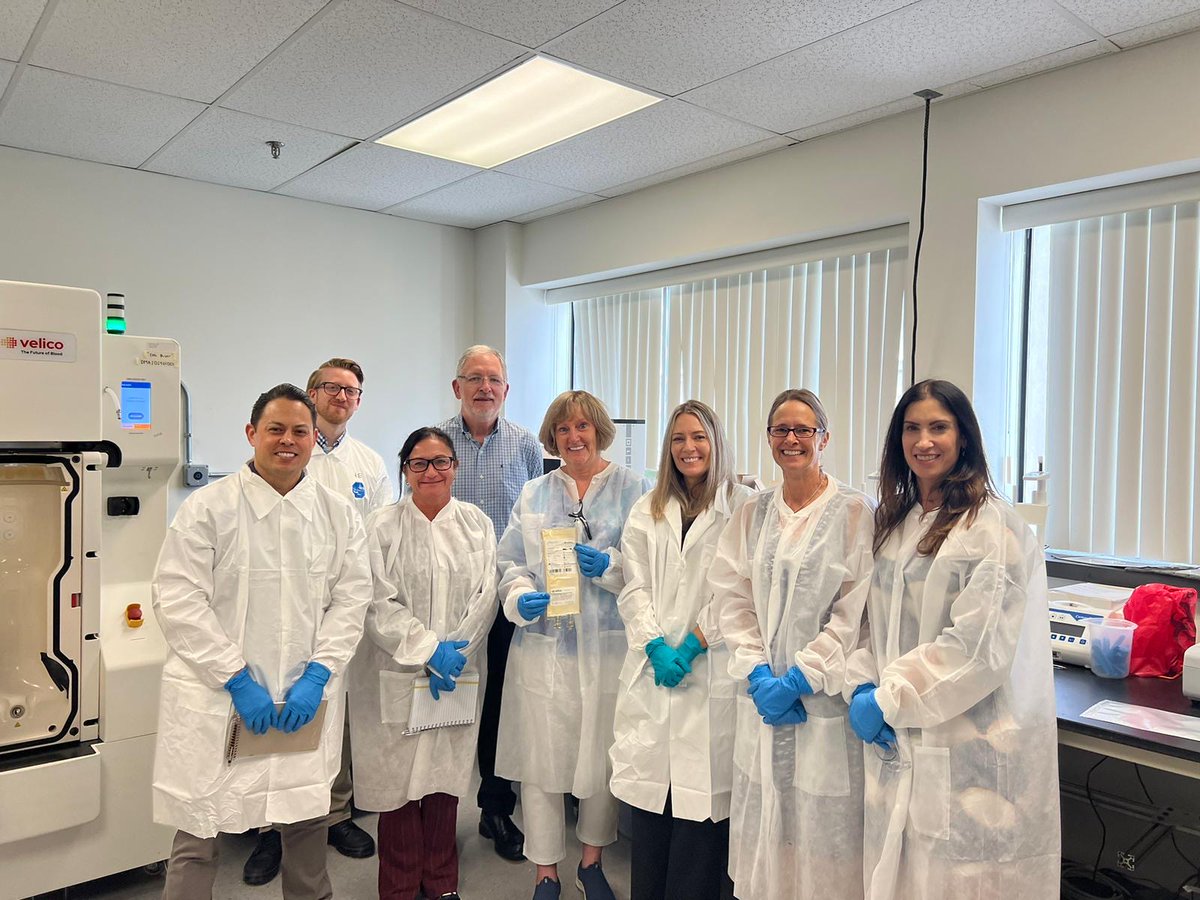 It was wonderful to welcome the team from Vitalant to visit our Beverly HQ and to experience the Velico, On Demand Plasma (ODP) manufacturing process, first-hand.