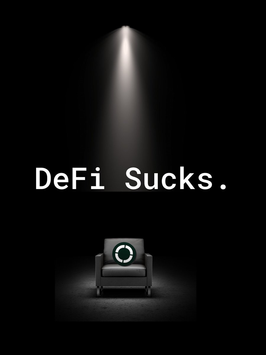 DeFi sucks.

Let's talk about it.
