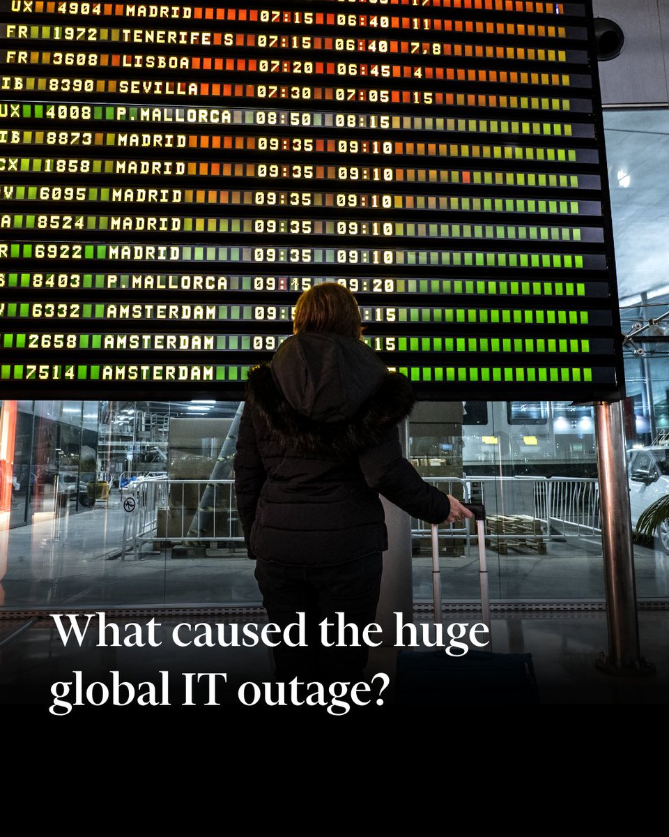 The Microsoft problems are already shaping up to be one of the biggest IT outages ever, affecting countless businesses and individuals all over the world. But what actually happened? We explain on.ft.com/3Y97CEY