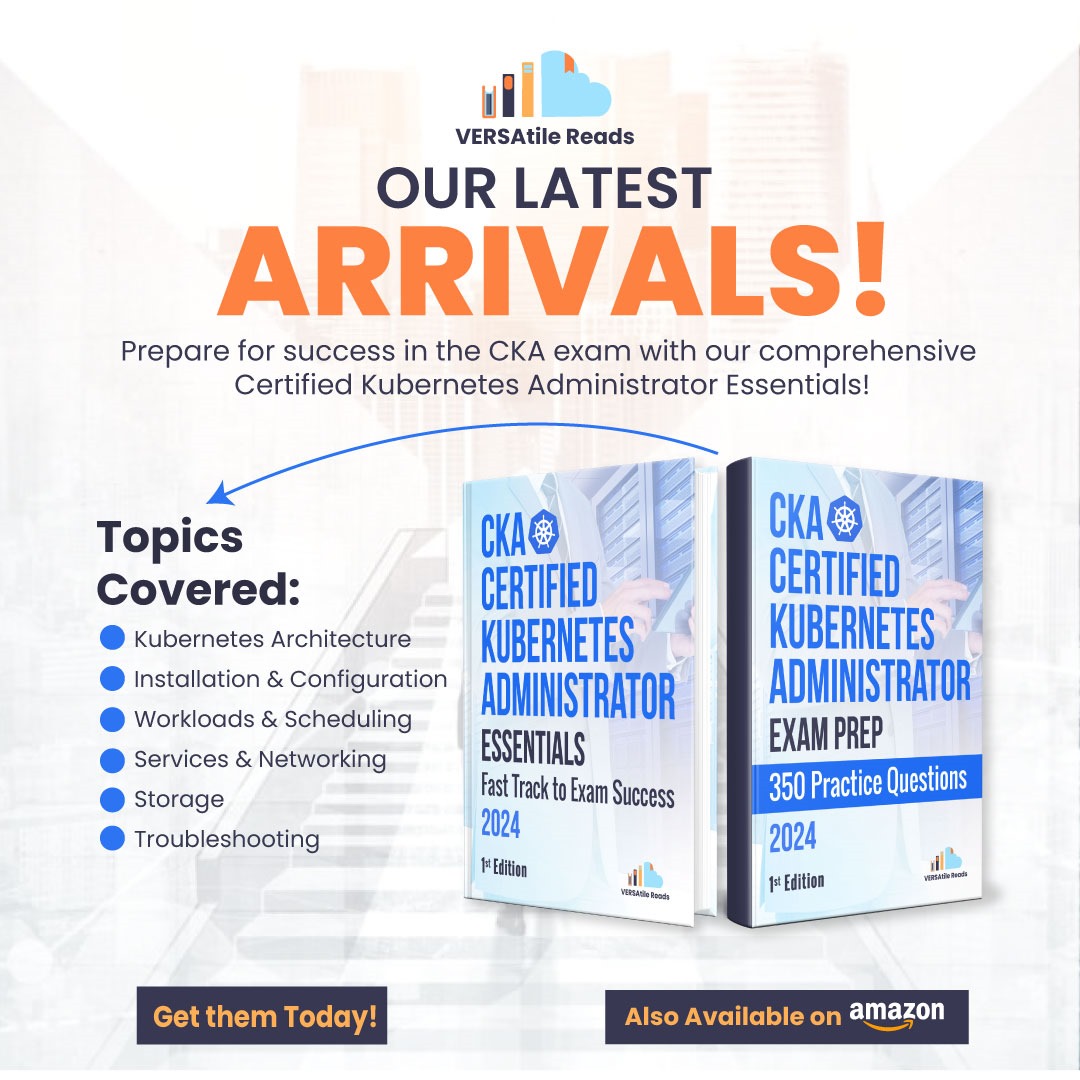 ReadsVersa74467's tweet image. Embark on your journey into the world of Kubernetes today!
Practice Questions: amazon.com/CKA-Certified-…
Exam Cram Notes: amazon.com/CKA-Certified-…
#KubernetesAdmin #CloudInfrastructure #ITCourses #TechKnowledge #CloudJourney #KubernetesSkills #TechLearning