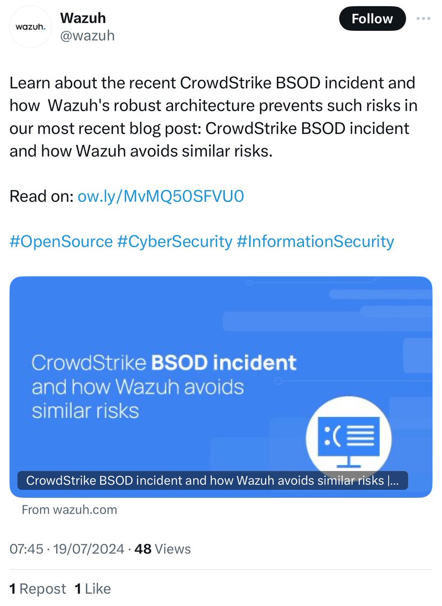 xme's tweet photo. While IT teams struggle to recover from the #Crowdstrike outages… Marketing teams are already doing their job! 🙈 https://t.co/s1DqGkPI47