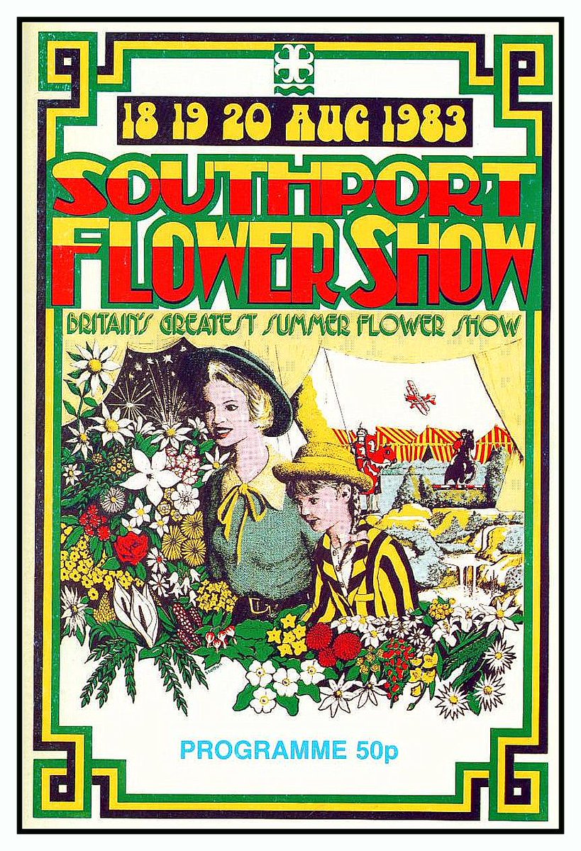 southportflower's tweet photo. 27 days to go...

It's the year 1983. Check out the show programme cover/advert.

Every year new artwork is done to promote the show and encourage ticket sales. We've had some interesting designs over the years! 

#SFS100 https://t.co/P5JNCxjiT4