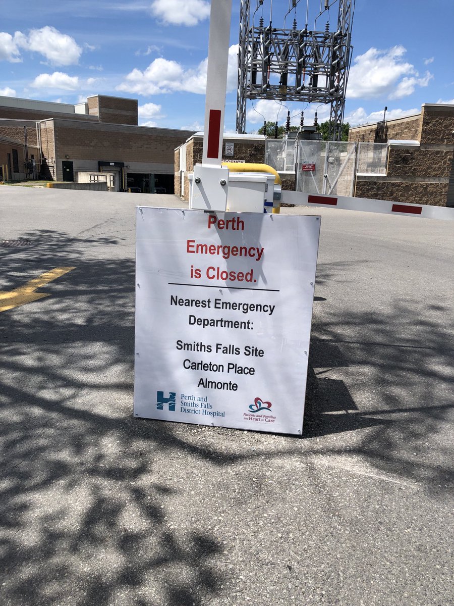 So here's the thing.  Canada is the nation of the last- minute, unplanned, cardiac arrest be damned ER closure. And while Ontario once was the jewel in the crown, since Mr. Ford became premier, we are just as mediocre as everywhere else.