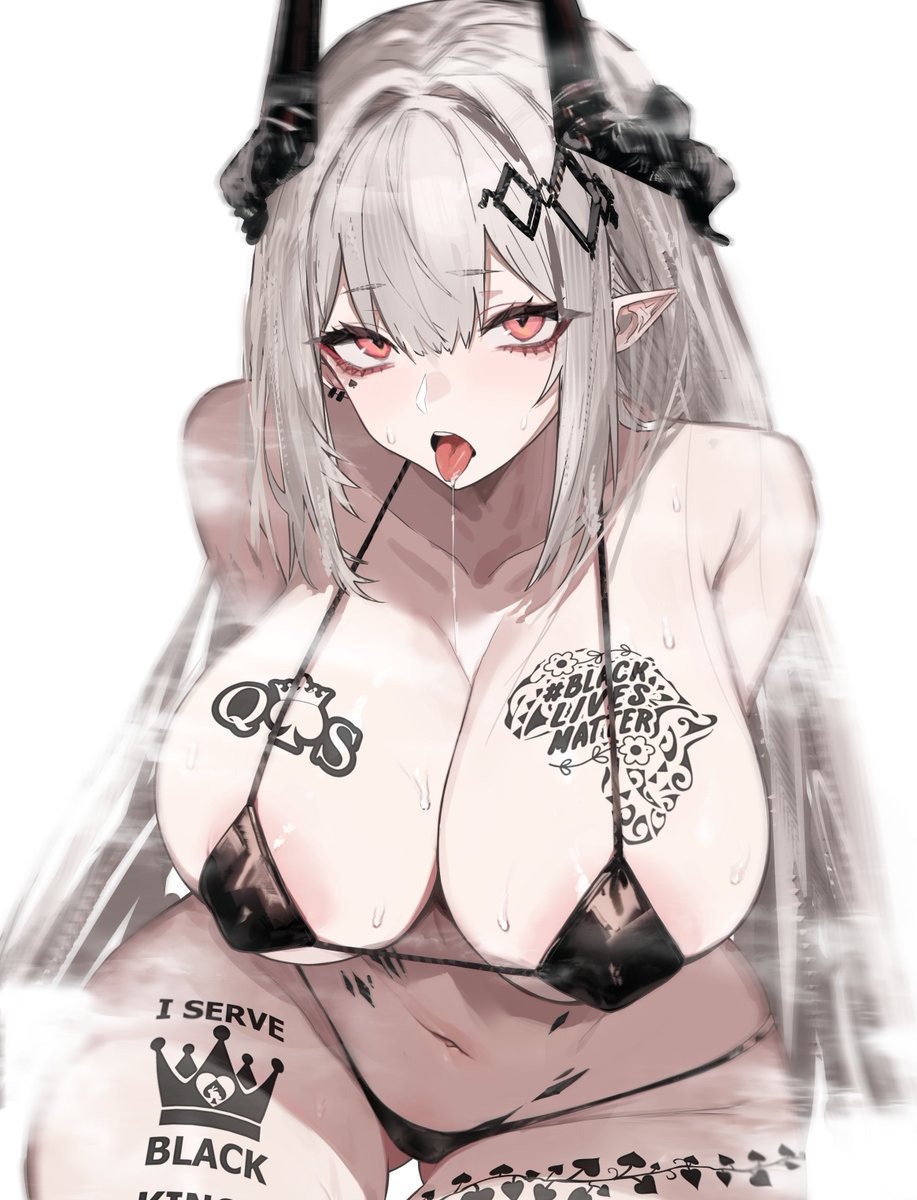 JudgeOfSpades's tweet photo. This 𝐭𝐢𝐧𝐲 𝐥𝐢𝐭𝐭𝐥𝐞 𝐛𝐢𝐤𝐢𝐧𝐢 shows off all my naughty tattoos, it drives all the thugs wild~ Awww, it is making you all leaky whiteboi? Don't worry, I'll let you 𝐞𝐚𝐭 𝐚𝐥𝐥 𝐭𝐡𝐞𝐢𝐫 𝐜𝐮𝐦 out of my pussy when we're done~

#BLACKED #QoS #bnwo #blackededit https://t.co/7BZIHZMDlq