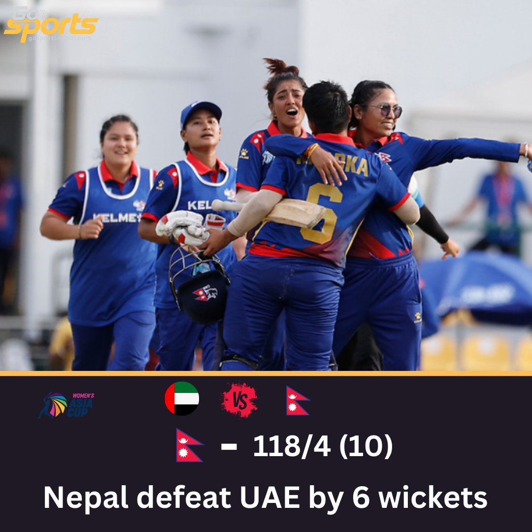 So rarely has a Nepali batter looked so composed and authoritative. 
What an Innings !!! What a victory 
Nepal defeat UAE by 6 wickets to register first-ever victory in the Asia Cup