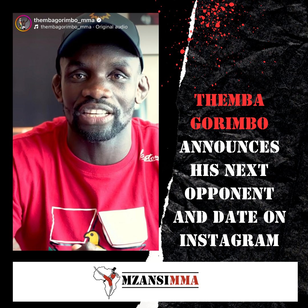 FIGHT NEWS, MENSE! UFC Welterweight &amp; Zimbabwe's Themba Gorimbo confirms his next opponent is locked in for October 12, 2024 when he will face UFC veteran Nicko Price (16-7) which is expected to take place at the UFC Apex in Las Vegas at UFC Fight Night. #MzansiMMA #Africa #News
