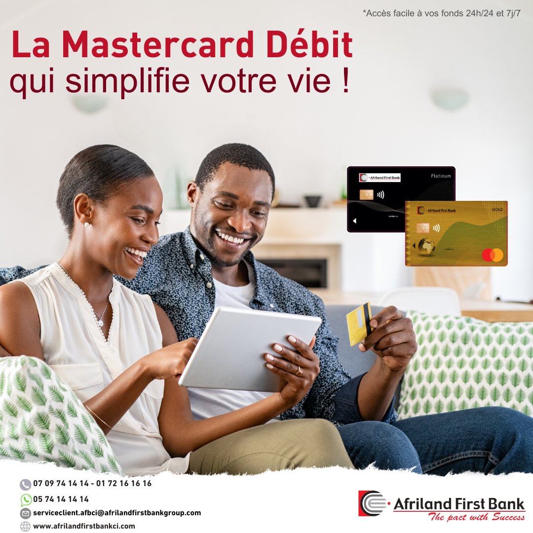 AFB_CI's tweet photo. 💳✨ Simplifiez votre vie avec les cartes #MasterCard débit d'#AFBCI !

🌍 Voyagez en toute sérénité avec des réductions exclusives
🏷️  Profitez d'un mode de remises premium
🔒 Sécurisez vos transactions avec notre double authentification CVV et 3D secure

#BanquePourTous https://t.co/qDcYwhgofH