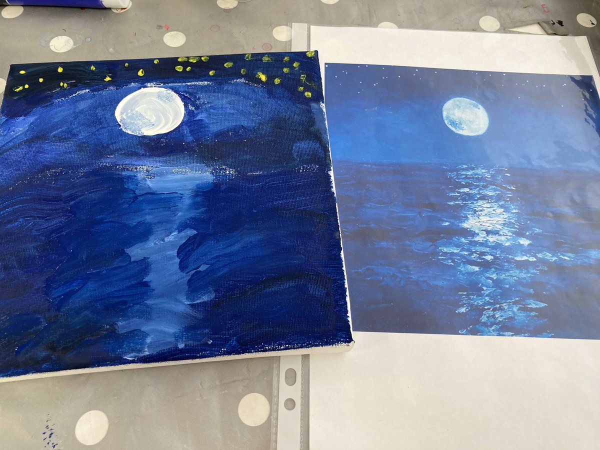 Avneet_Hunjan's tweet photo. I’m fairly certain this won’t be going in the Louvre anytime soon, but I had a great time connecting with service users in an art and wellbeing group. It’s clear how much groups like this are enjoyed by all. 

The first time I’ve painted art in many years! https://t.co/tAxN9nNqk1